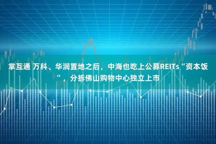 掌互通 万科、华润置地之后，中海也吃上公募REITs“资本饭”，分拆佛山购物中心独立上市